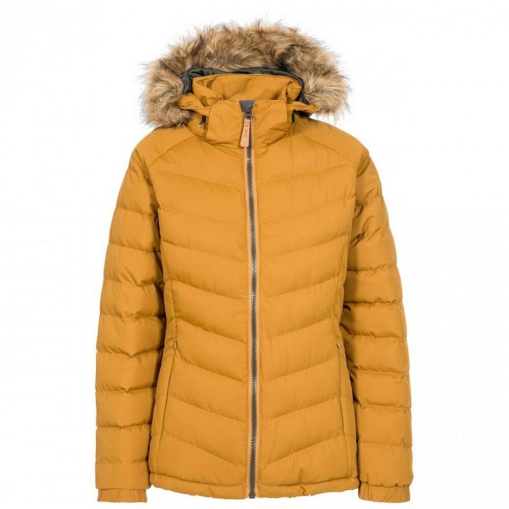 Trespass Womens/Ladies Nadina Waterproof Padded Jacket / Golden Brown